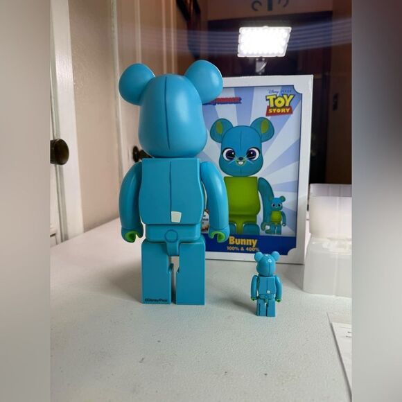 Bearbrick x Disney Pixar Toy Story 4 BUNNY 100% & 400% Set Be@rbrick - Picture 3 of 10